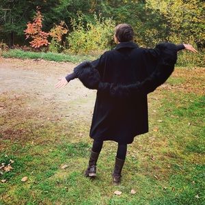 ❄️ Vintage Saks black fox fur coat ❄️